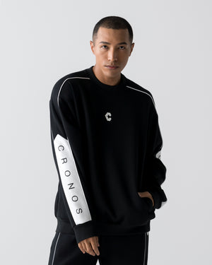 CRONOS ANGLE SWEAT【BLACK】
