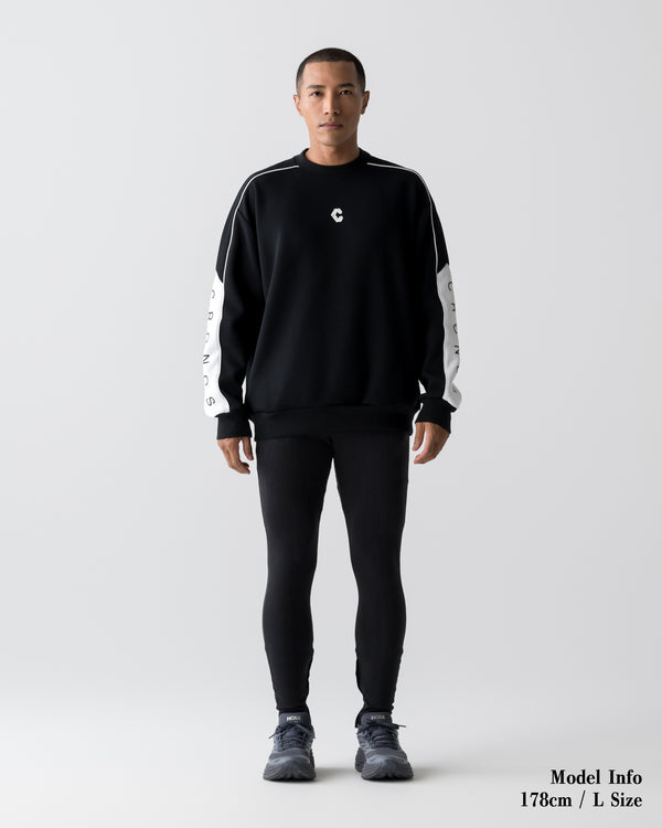 CRONOS ANGLE SWEAT【BLACK】