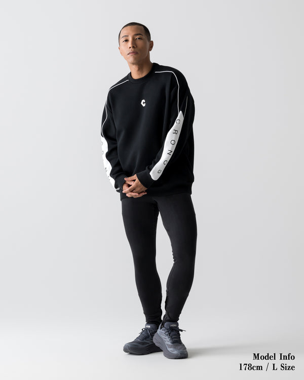 CRONOS ANGLE SWEAT【BLACK】