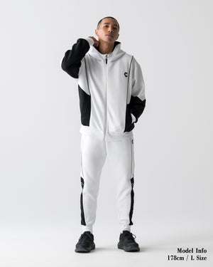 CRONOS ANGLE ZIP BLOUSON【WHITE】