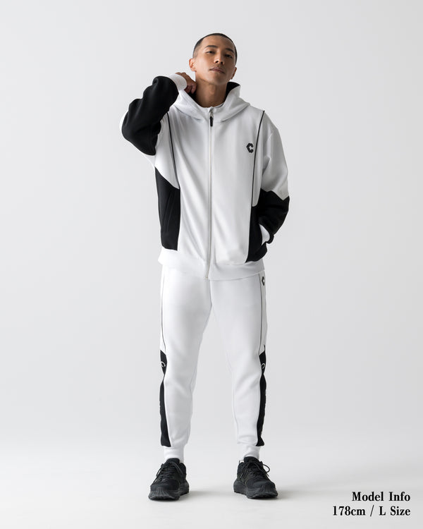 CRONOS ANGLE ZIP BLOUSON【WHITE】