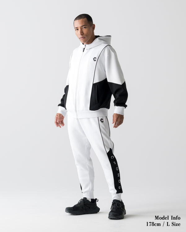 CRONOS ANGLE ZIP BLOUSON【WHITE】