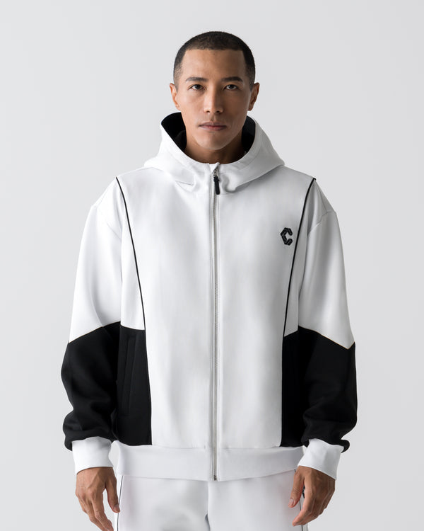 CRONOS ANGLE ZIP BLOUSON【WHITE】
