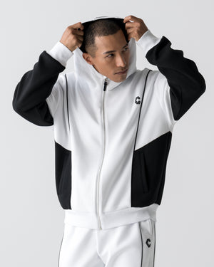 CRONOS ANGLE ZIP BLOUSON【WHITE】