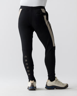 CRONOS AXIS SKINNY PANTS【BLACK×GREIGE】