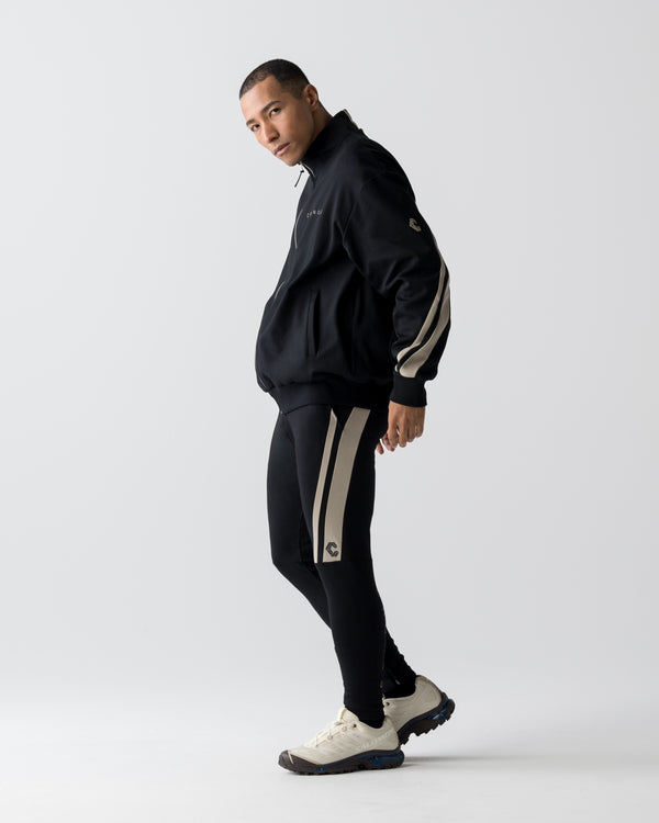 CRONOS AXIS SKINNY PANTS【BLACK×GREIGE】