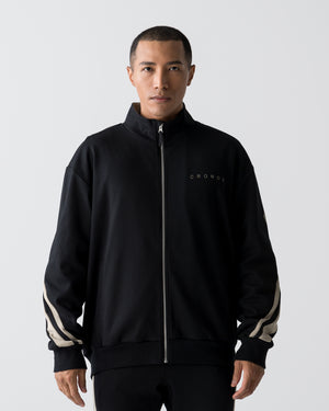 CRONOS AXIS ZIP JACKET【BLACK×GREIGE】