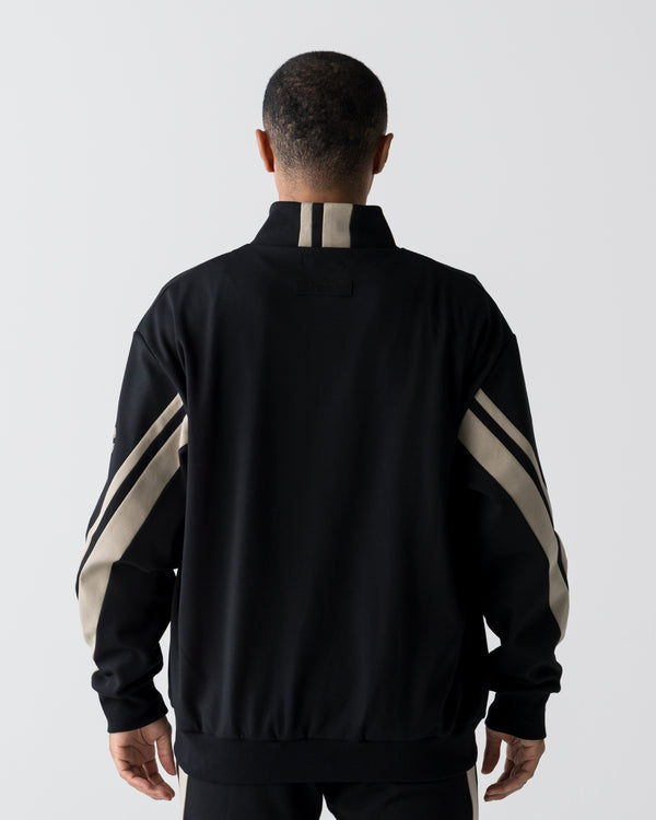 CRONOS AXIS ZIP JACKET【BLACK×GREIGE】