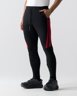 CRONOS AXIS SKINNY PANTS【BLACK×RED】