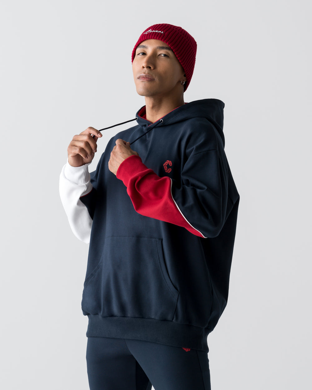 CRONOS SEGMENT HOODIE【NAVY】
