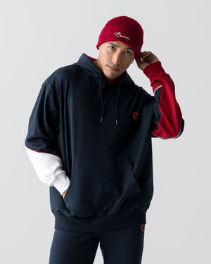 CRONOS SEGMENT HOODIE【NAVY】