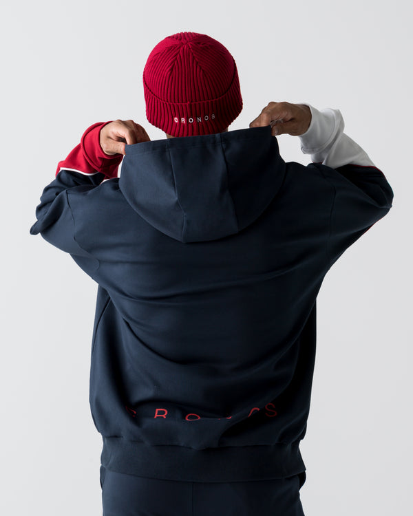 CRONOS SEGMENT HOODIE【NAVY】