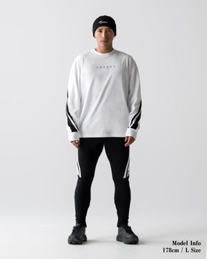 CRONOS AXIS L/S TEE【WHITE】