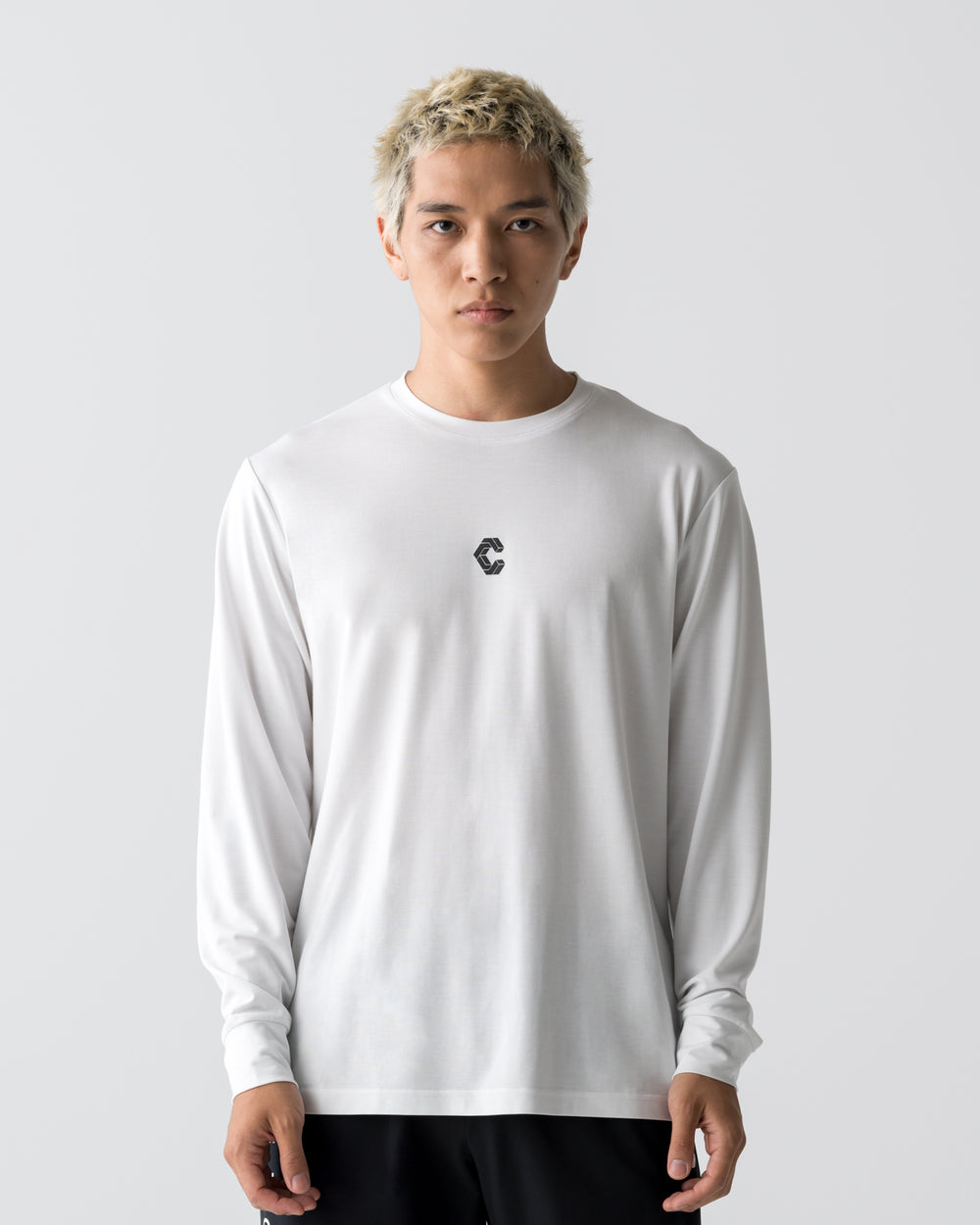 CRONOS CLEAN STRETCH L/S TEE【WHITE】