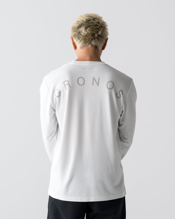 CRONOS CLEAN STRETCH L/S TEE【WHITE】