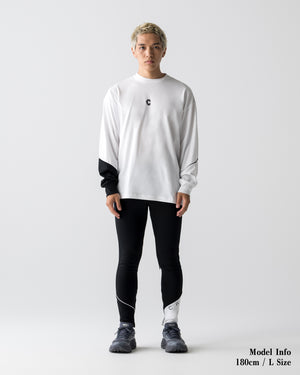 CRONOS  SEGMENT SKINNY PANTS【BLACK×WHITE】