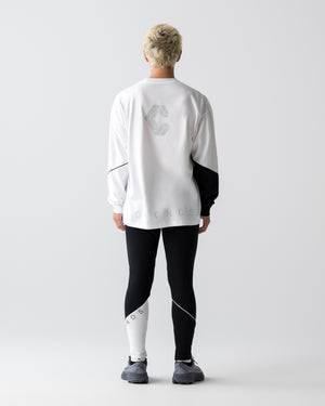 CRONOS SEGMENT L/S TEE【WHITE】