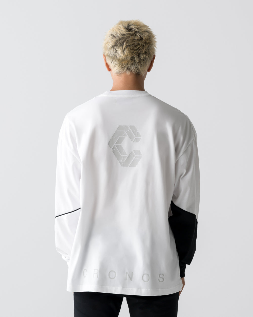 CRONOS SEGMENT L/S TEE【WHITE】