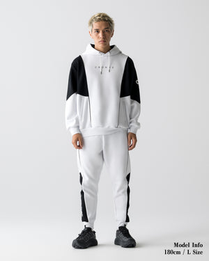 CRONOS ANGLE HOODIE【WHITE】