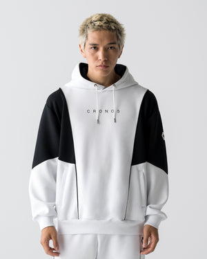 CRONOS ANGLE HOODIE【WHITE】