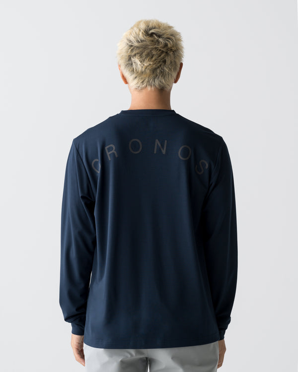 CRONOS CLEAN STRETCH L/S TEE【NAVY】