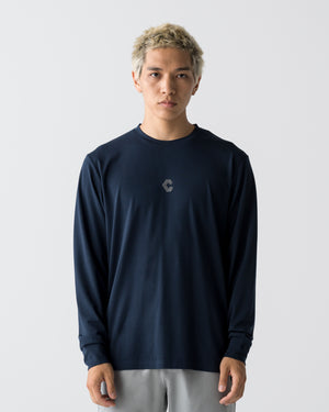 CRONOS CLEAN STRETCH L/S TEE【NAVY】