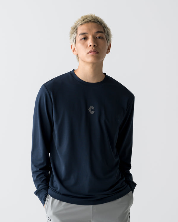CRONOS CLEAN STRETCH L/S TEE【NAVY】
