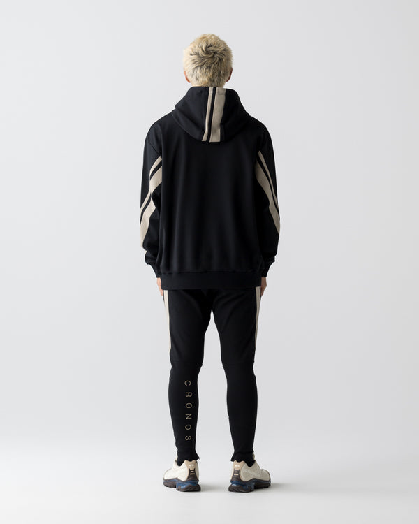 CRONOS AXIS SKINNY PANTS【BLACK×GREIGE】