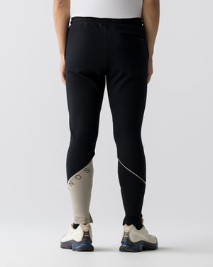 CRONOS  SEGMENT SKINNY PANTS【BLACK×GREIGE】