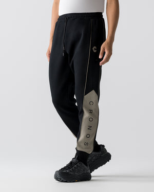 CRONOS ANGLE PANTS【BLACK×TAUPE】