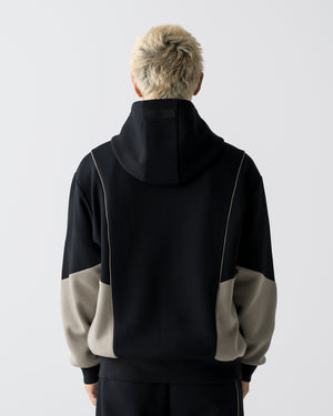 CRONOS ANGLE ZIP BLOUSON【BLACK×TAUPE】