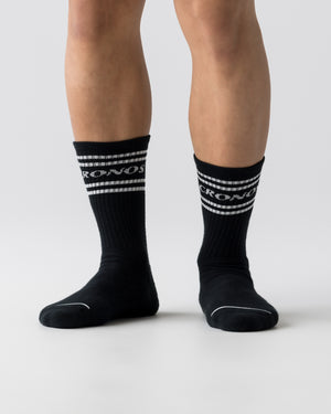 CRONOS BANNER SOCKS【BLACK】
