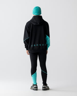 CRONOS  SEGMENT SKINNY PANTS【BLACK×T.BLUE】