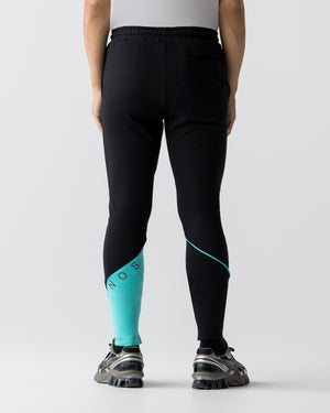 CRONOS  SEGMENT SKINNY PANTS【BLACK×T.BLUE】