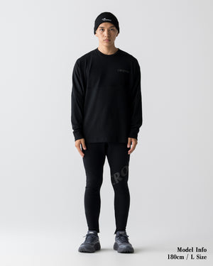 CRONOS REFLECTIVE LOGO L/S TEE【BLACK】