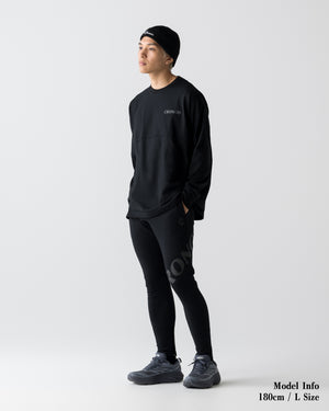 CRONOS REFLECTIVE LOGO L/S TEE【BLACK】