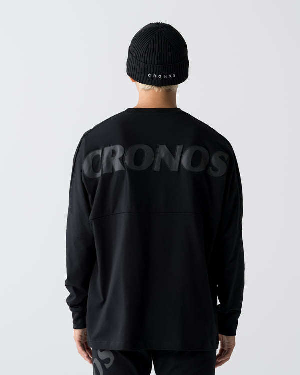 CRONOS REFLECTIVE LOGO L/S TEE【BLACK】