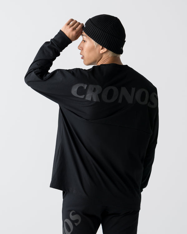 CRONOS REFLECTIVE LOGO L/S TEE【BLACK】