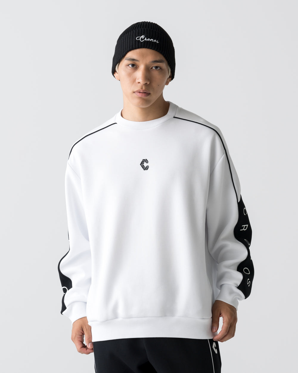 CRONOS ANGLE SWEAT [WHITE]