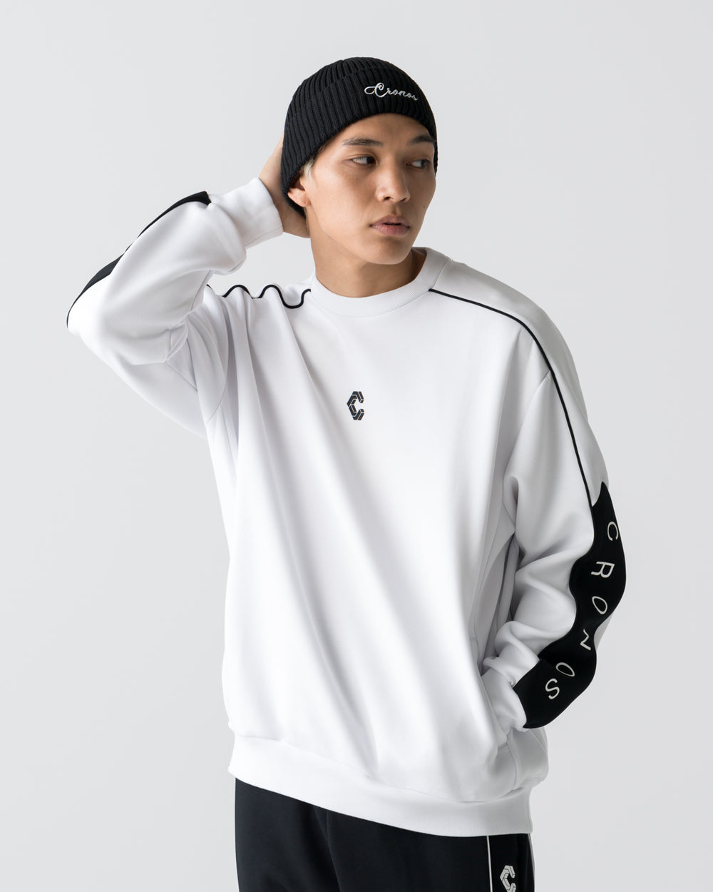 CRONOS ANGLE SWEAT [WHITE]