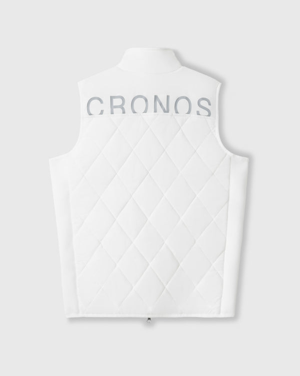 CRONOS BLACK WARM VEST【WHITE】