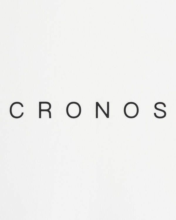 CRONOS BLACK WOMEN ZIP MOCK NECK TEE【WHITE】