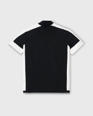 CRONOS BLACK PANEL LINE MOCK NECK【BLACK】