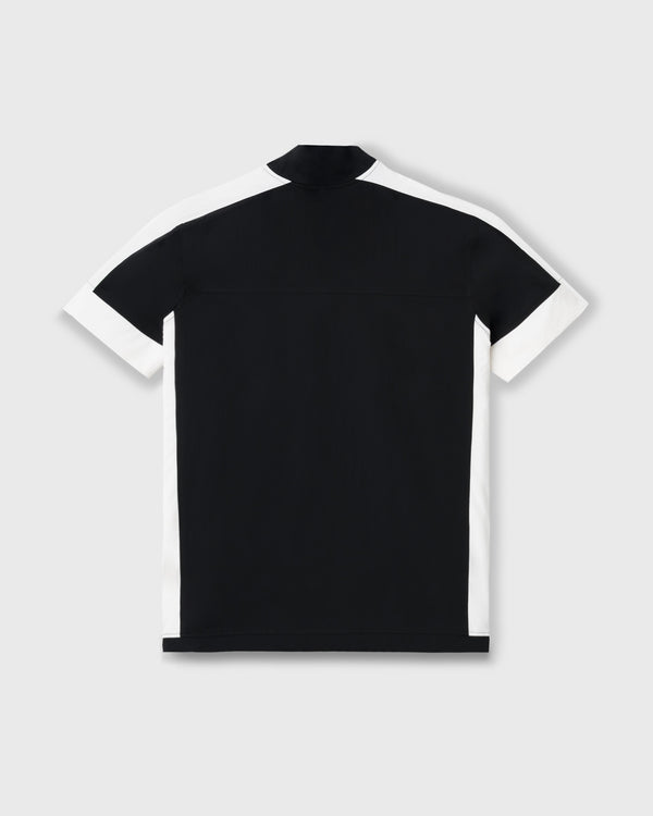 CRONOS BLACK PANEL LINE MOCK NECK【BLACK】