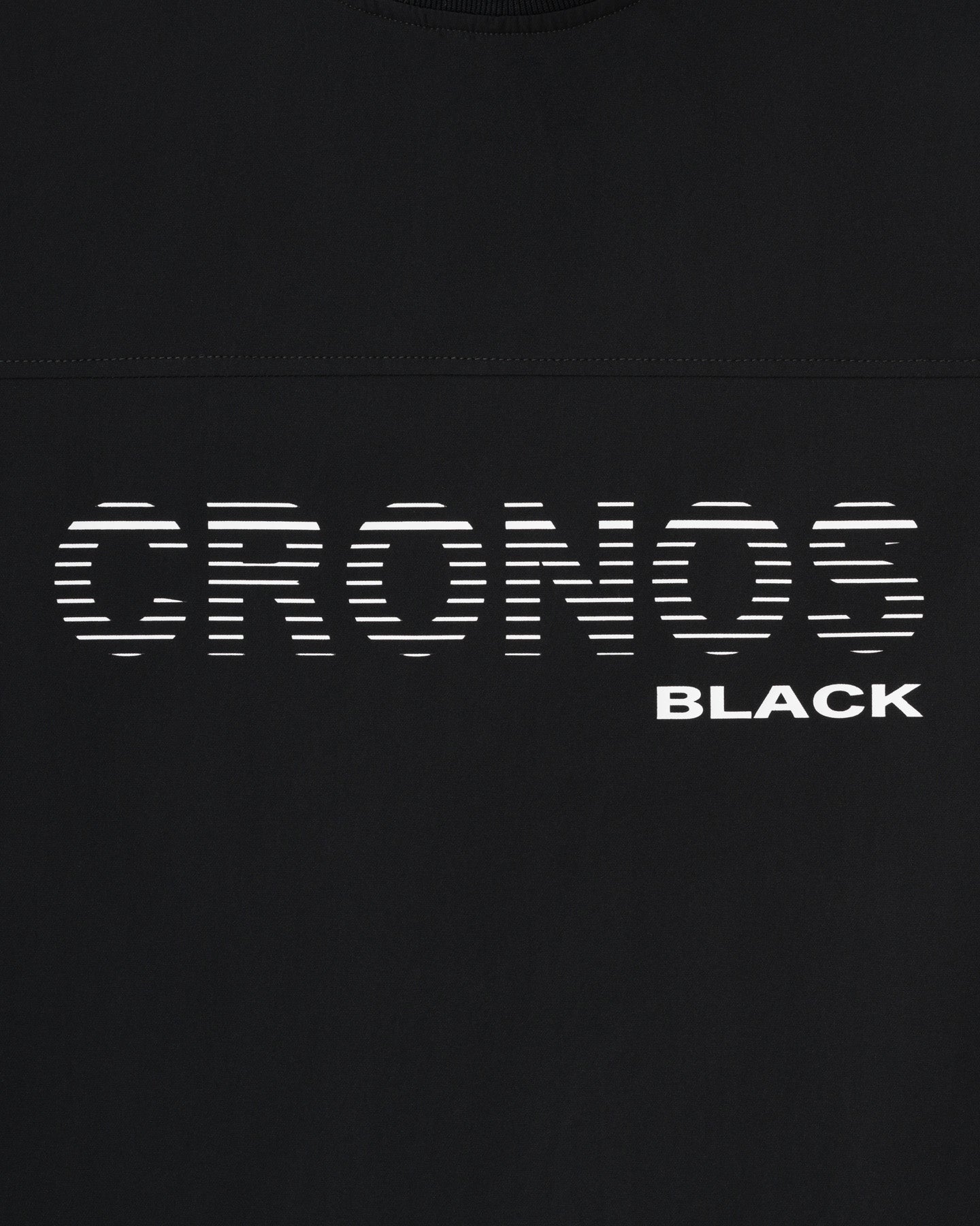 CRONOS BLACK PANEL LINE MOCK NECK【BLACK】