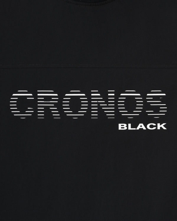 CRONOS BLACK PANEL LINE MOCK NECK【BLACK】
