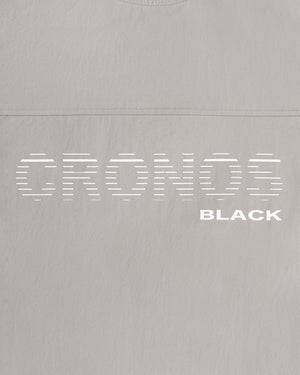 CRONOS BLACK PANEL LINE MOCK NECK【GRAY】