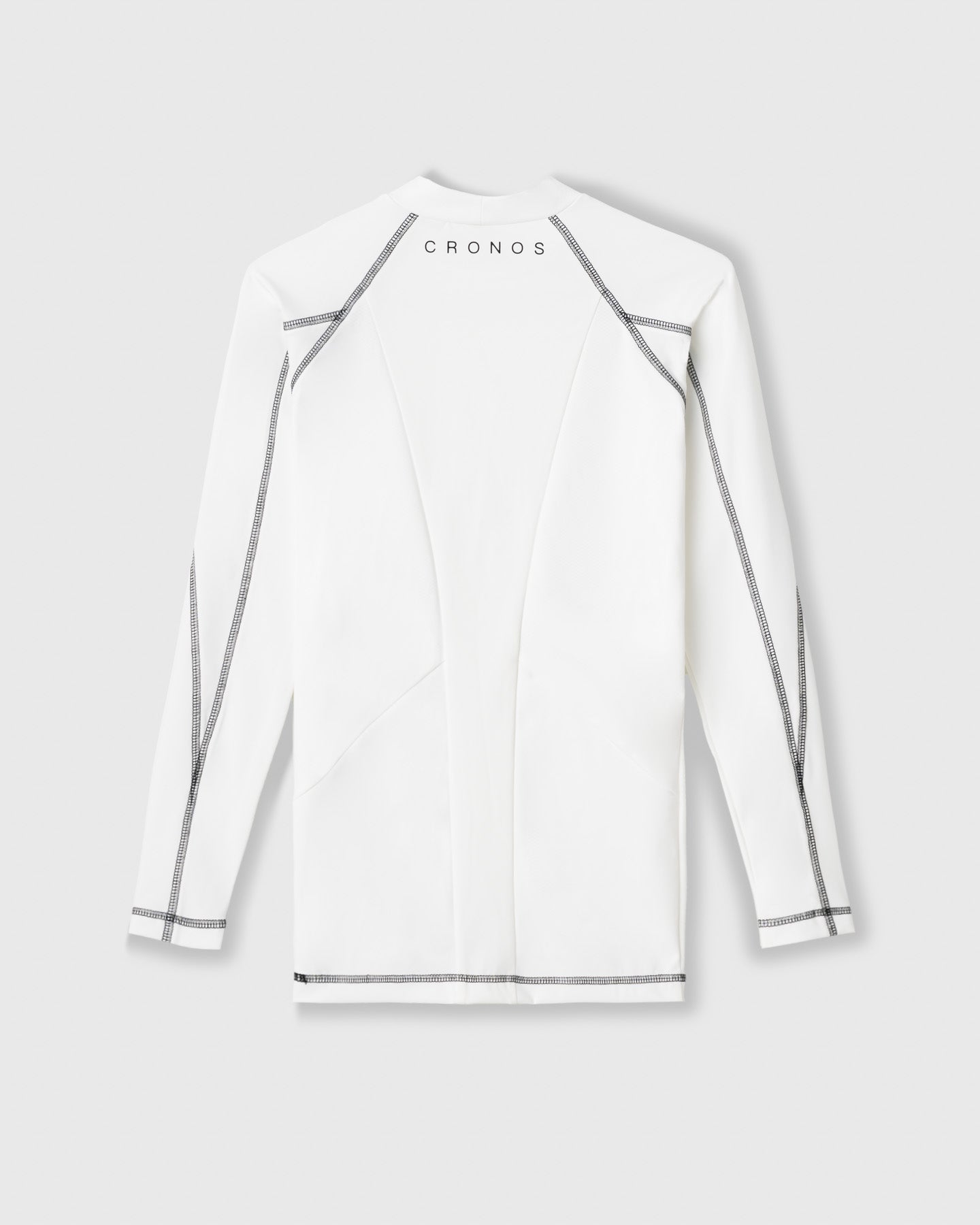 CRONOS BLACK BRUSHED MOCK NECK【WHITE】