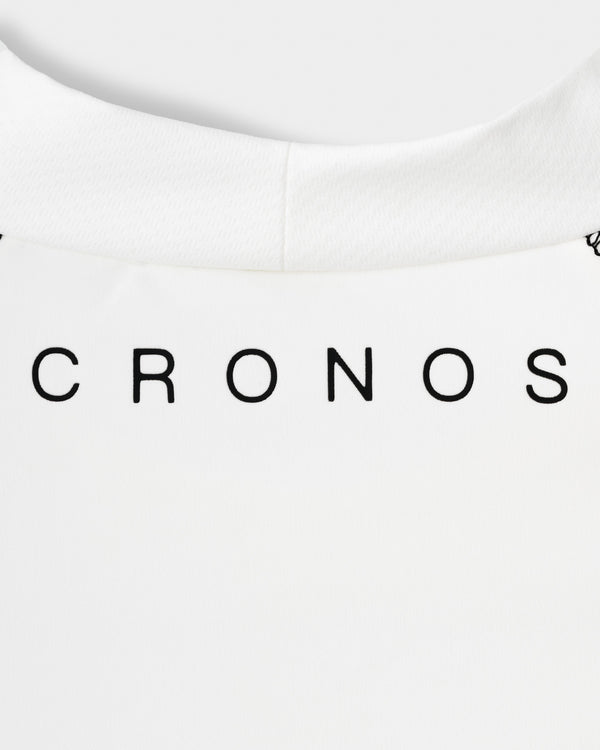 CRONOS BLACK BRUSHED MOCK NECK【WHITE】