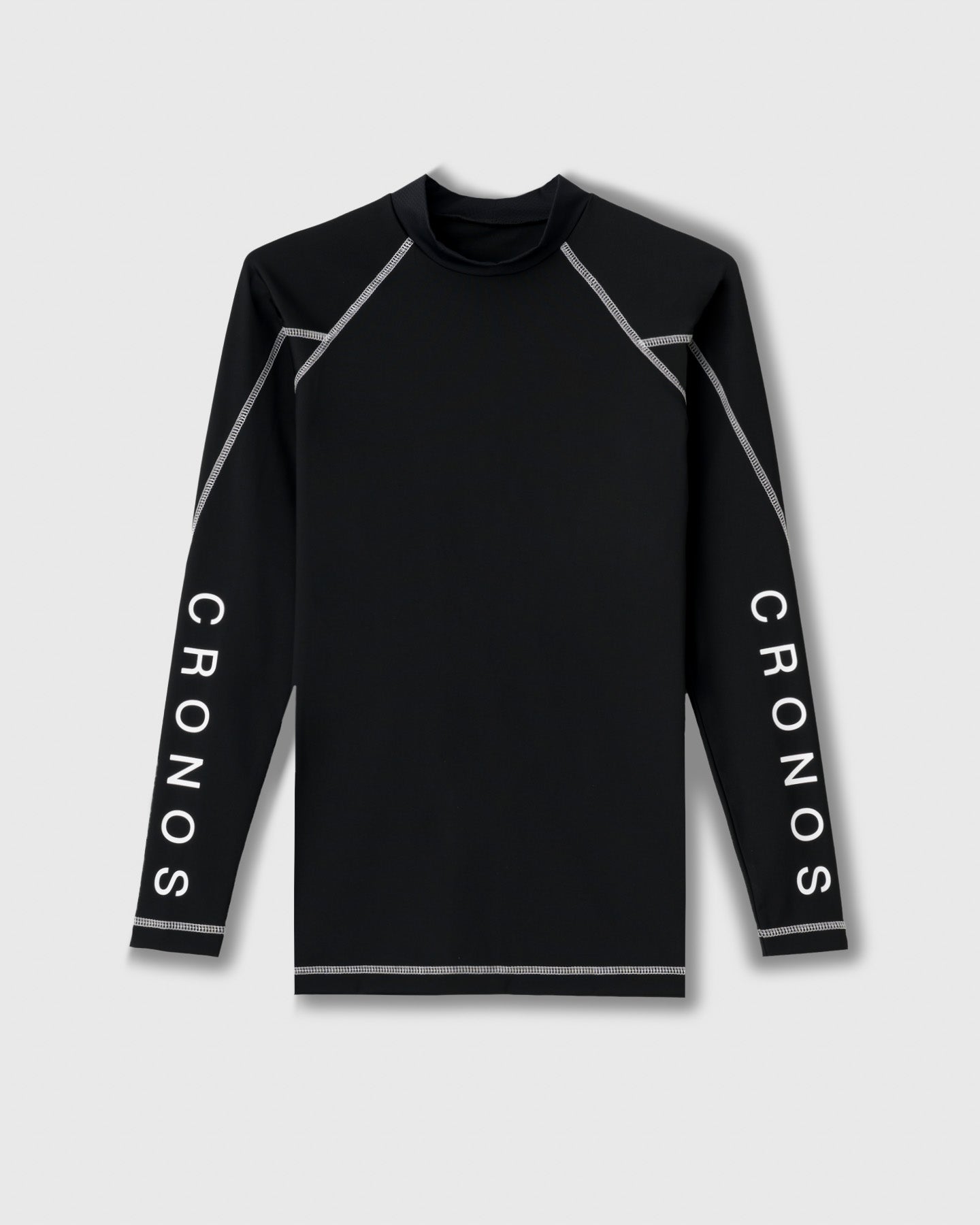 CRONOS BLACK BRUSHED MOCK NECK【BLACK】